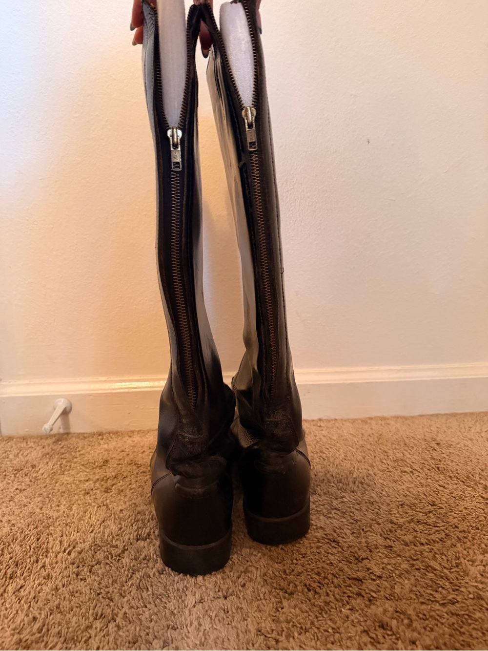 Ariat Women's Tall Black Leather Riding Boots - Picture 4 of 5